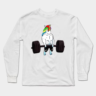 Unicorn Weightlifter Long Sleeve T-Shirt